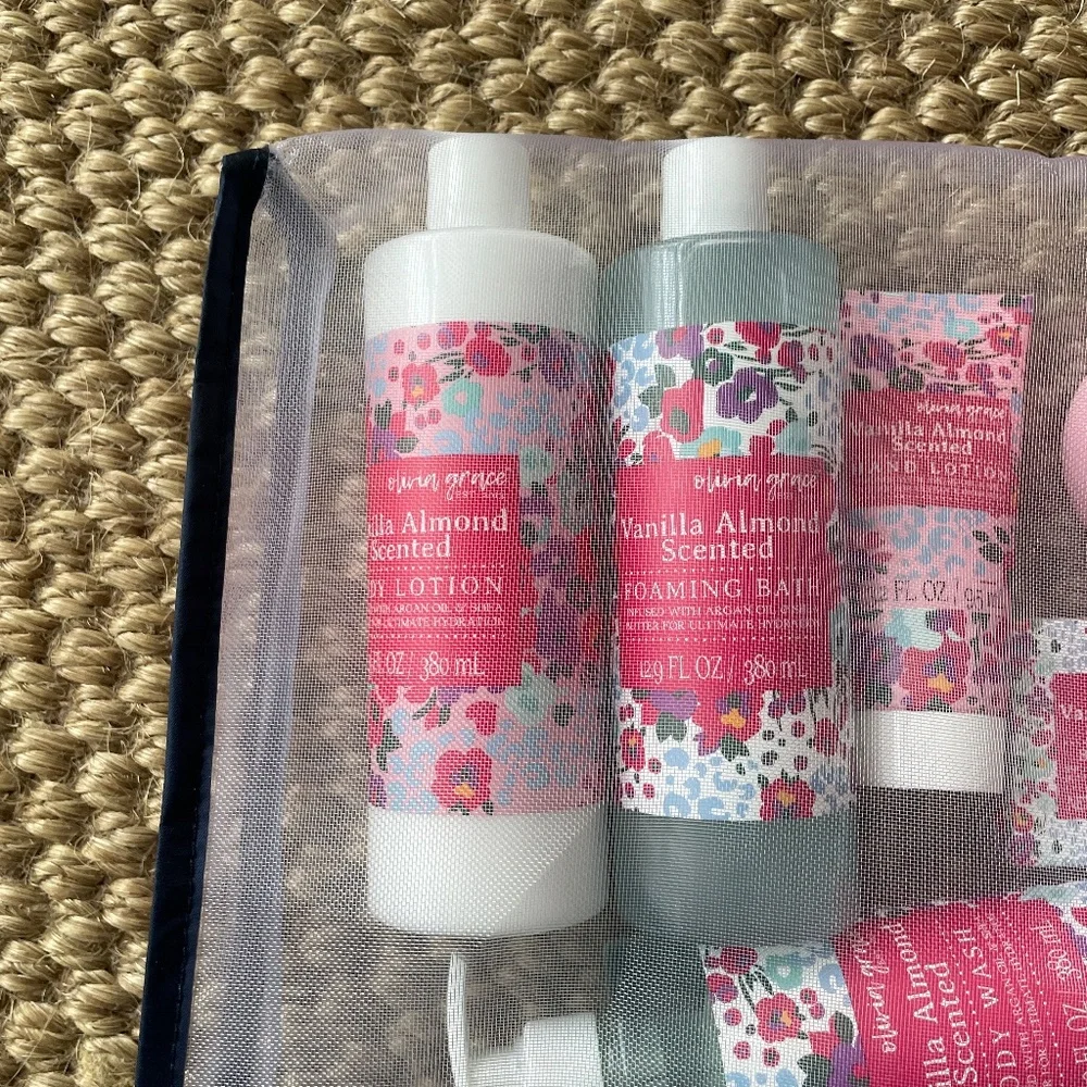 Olivia Grace Bath Set Bubble Bath Lotion Vanilla Almond Body Butter Soap NEW